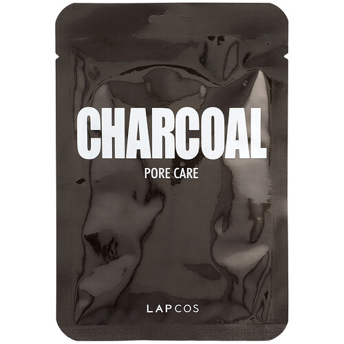 Lapcos, Charcoal Beauty Sheet Mask, Pore Care, 1 Sheet, 0.84 fl oz (25 ml)