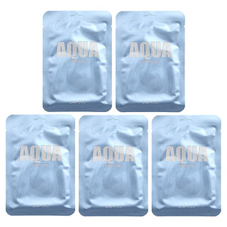 Lapcos, Set de mascarillas de belleza hidratantes, Aguamarina, 5 mascarillas, 30 ml (1,01 oz. líq.) cada una