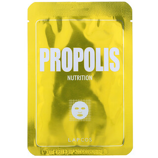 Lapcos, Propolis Sheet Beauty Mask, Nutrition, 1 Sheet, 0.84 fl oz (25 ml)