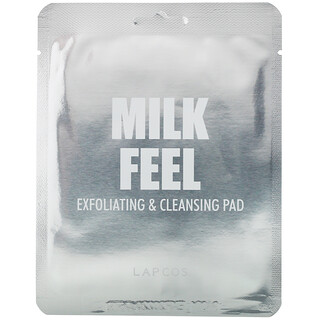 Lapcos, Milk Feel, Peeling- und Reinigungs-Pad, 5 Pads, 7 g (0,24 oz.) pro Pad
