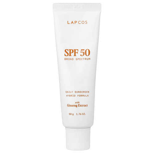 Lapcos, Daily Sunscreen Hybrid Formula, SPF 50, 1.76 oz (50 g)