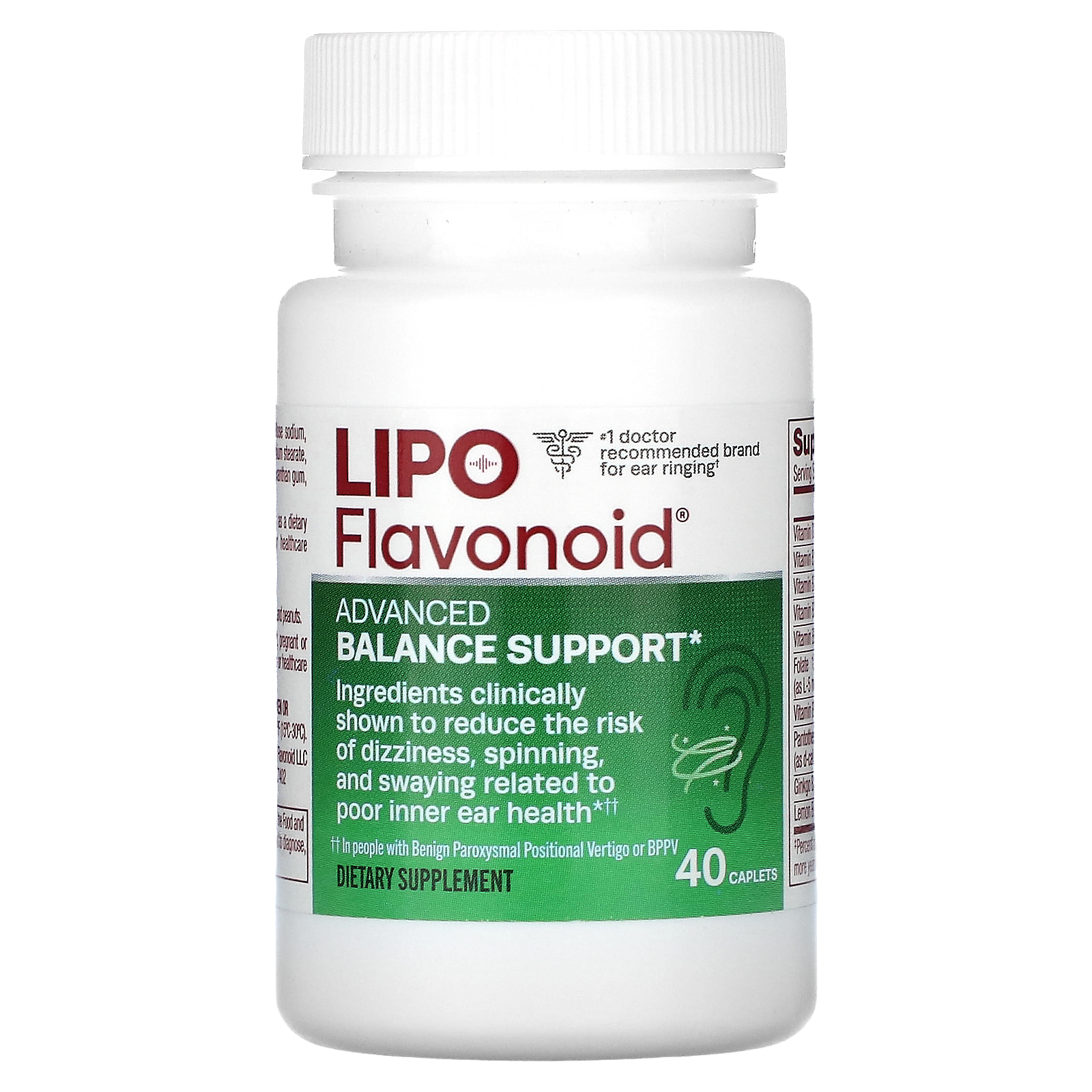 LipoFlavonoid, Advanced Balance Support, 40 Caplets