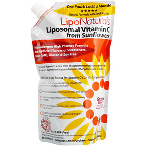 Отзывы о Lipo Naturals, Liposomal Vitamin C from Sunflowers, 15 oz (443 ml)