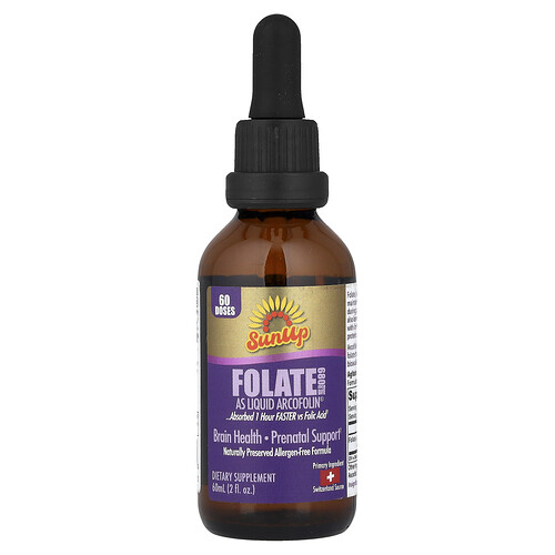 SunUp, Folate as Liquid Arcofolin®, 2 fl oz (60 ml)