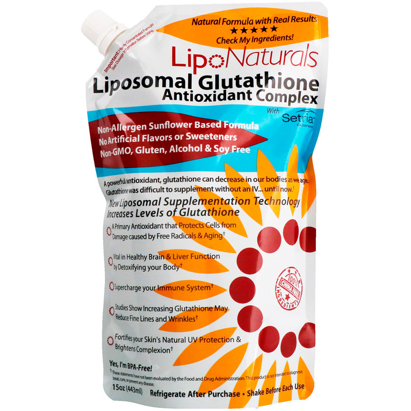 Lipo Naturals Liposomal Glutathione Antioxidant Complex With Setria 15 Oz 443 Ml Iherb