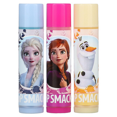 Lip Smacker Frozen II бальзам для губ трио в упаковке 3 шт. 12 0 г (0 42 унции)