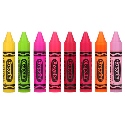Lip Smacker Crayola, набор бальзам для губ, 8 в упаковке, 4,0 г (0,14 унции) каждый