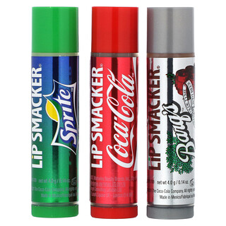 Lip Smacker, Coca Cola, Balsem Bibir, Pek Trio , 3 Pek, 0.14 oz (4 g) Setiap satu