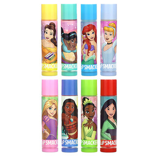 Lip Smacker, Disney Princes, Balsem Bibir, Pek Parti, Pek 8, 0.14 oz (4 g) Setiap satu