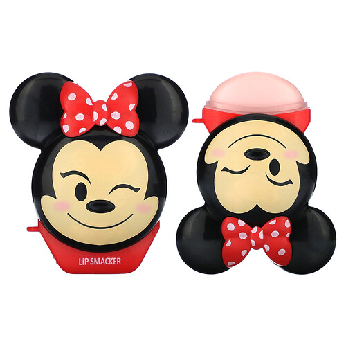 Lip Smacker, Disney Emoji, Lip Balm, Lippenbalsam mit Emoji-Motiv, Minze, Erdbeer-Le-Bow-nade, 7,4 g (0,26 oz.)