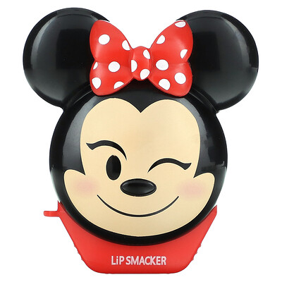 

Lip Smacker, Disney Emoji Lip Balm, Minnie, #StrawberryLe-Bow-nade, 0.26 oz (7.4 g)