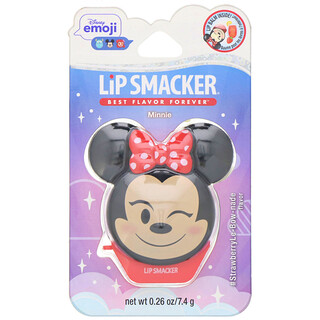 Lip Smacker, Disney Emoji, Minnie, бальзам для губ, клубничный, 7,4 г (0,26 унции)