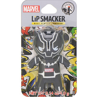 Lip Smacker, Bálsamo de superhéroes de Marvel, Pantera Negra, sabor mandarina T'Challa, 4 g (0,14 oz)