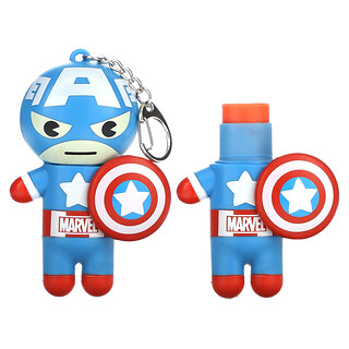 Lip Smacker, Marvel Captain America, Balsem Bibir, Merah, Putih & Biru-Beri, 0.14 oz (4 g)
