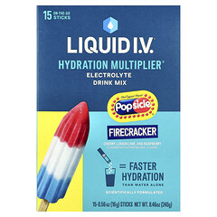 Hydration Multiplier®, суміш для напоїв із електролітами, Popsicle® Firecracker, 15 шт. по 16 г