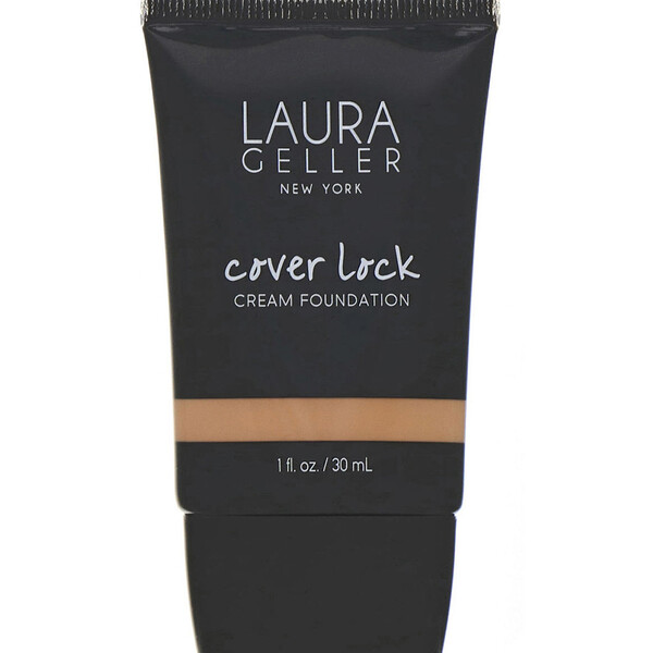 Laura Geller, Cover Lock, Base de maquillaje en crema, Dorado mediano, 30 ml (1 oz. líq.)