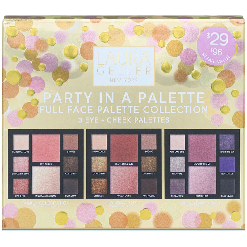 Laura Geller, Party in a Palette, Full Face Palette Collection, 3 Eye