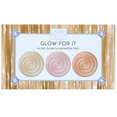 

Laura Geller Glow For It, набор из трех хайлайтеров Hi-Def Glow, по 1,2 г каждый