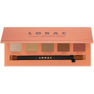 Отзывы о Lorac, Unzipped Unauthorized Eye Shadow Palette with Dual-Ended Brush, 0.37 oz (10.5 g)
