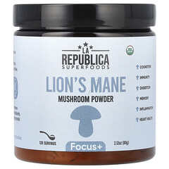 Superfoods, грибний порошок їжовика гребінчастого, 60 г
