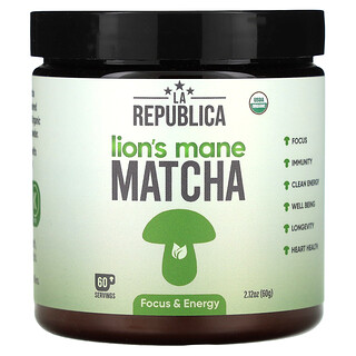 La Republica, Matcha con melena de león, 60 g (2,12 oz)