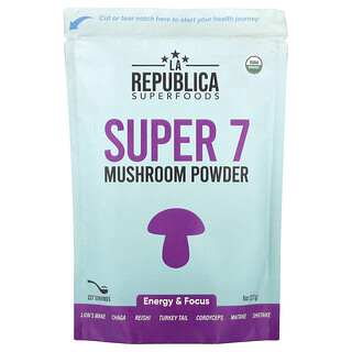 LA Republica, 超級 7 蘑菇粉，8 盎司（227 克）