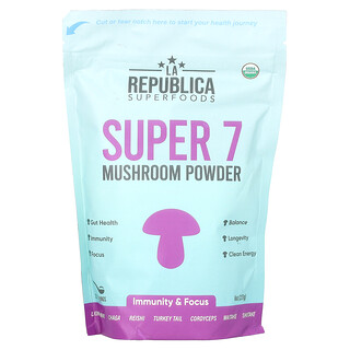 La Republica, Super 7, Hongos en polvo, 227 g (8 oz)