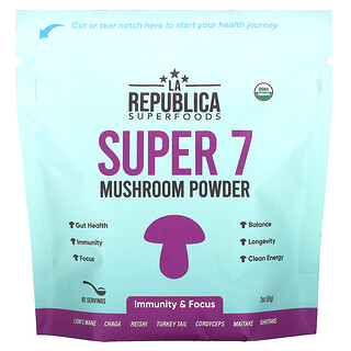 La Republica, Super 7 hongos en polvo, 85 g (3 oz)