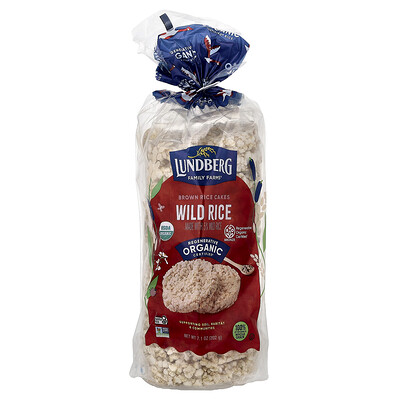 Lundberg, Organic Brown Rice Cakes, Wild Rice , 8.5 oz (241 g)