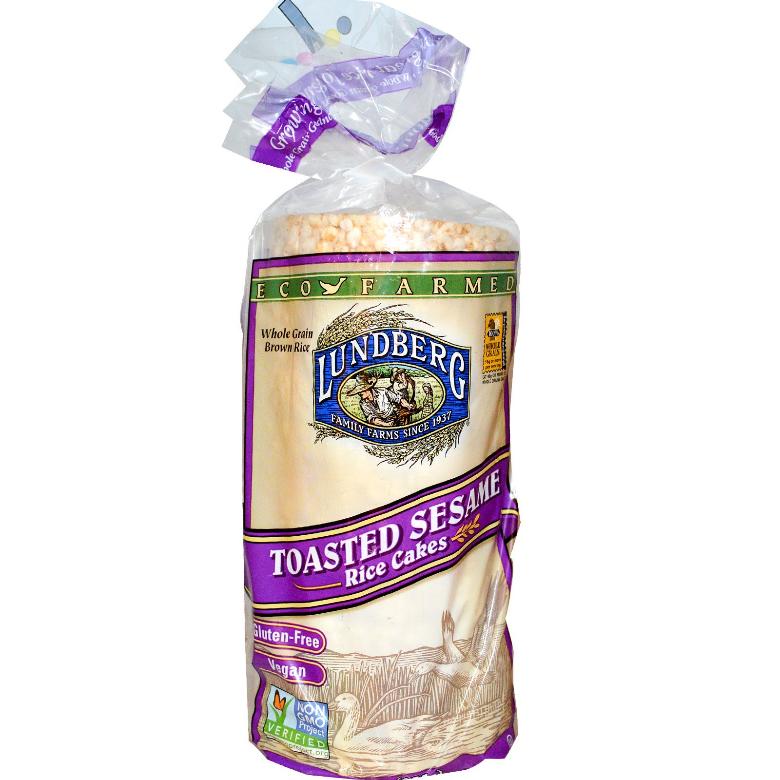 Lundberg Family farms Rice cake frmd tstd sesame gf 9oz (073416000360)