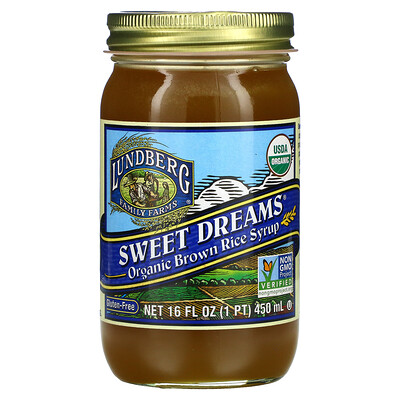 Купить Lundberg Sweet Dreams, Organic Brown Rice Syrup, 16 fl oz (450 ml)