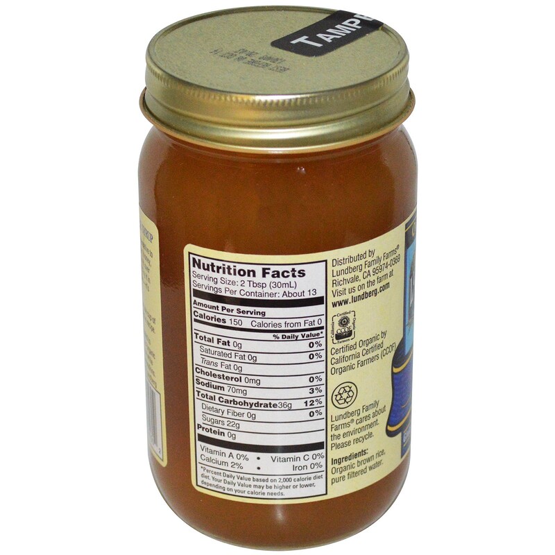 Lundberg, Sweet Dreams, Organic Brown Rice Syrup, 1 lb 5 oz (595 g) iHerb