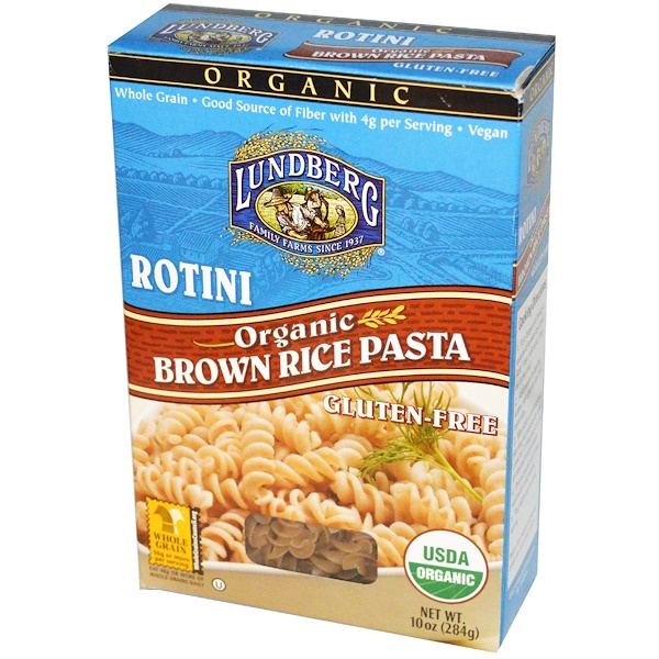 Lundberg, Rotini, Brown Rice Pasta, 10 oz (284 g) iHerb