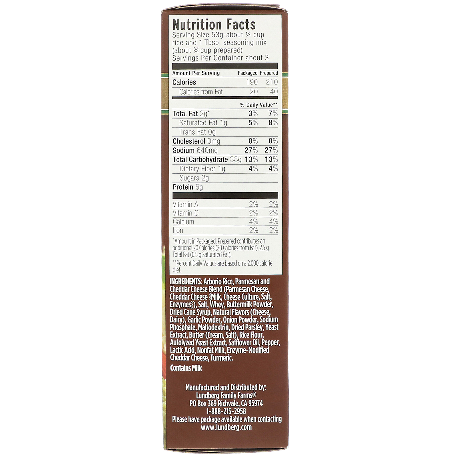 Lundberg, Risotto, Creamy Parmesan, 5.5 oz (156 g) iHerb