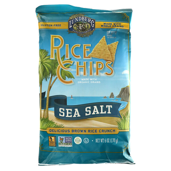 Lundberg‏, Rice Chips, Sea Salt, 6 oz (170 g)
