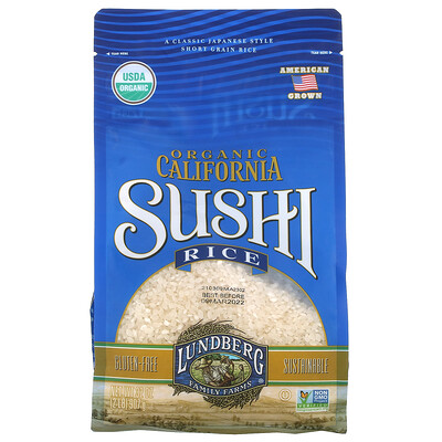 Lundberg Organic California Sushi Rice, 2 lbs (907 g)
