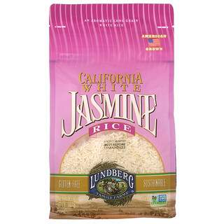 Lundberg, Калифорнийский белый жасминовый рис, 907 г (2 фунта)