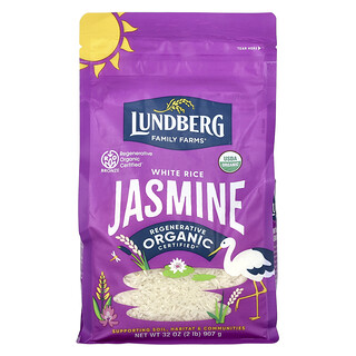 Lundberg, Organic White Rice, Jasmine, 32 oz  (907 g)