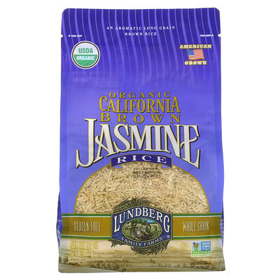 Купить Lundberg Organic California Brown Jasmine Rice, 32 oz (907 g)
