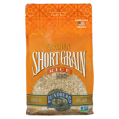 Lundberg Brown Short Grain Rice, 2 lbs (907 g)