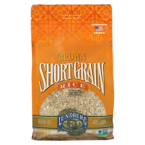 Lundberg‏, Brown Short Grain Rice, 2 lbs (907 g)
