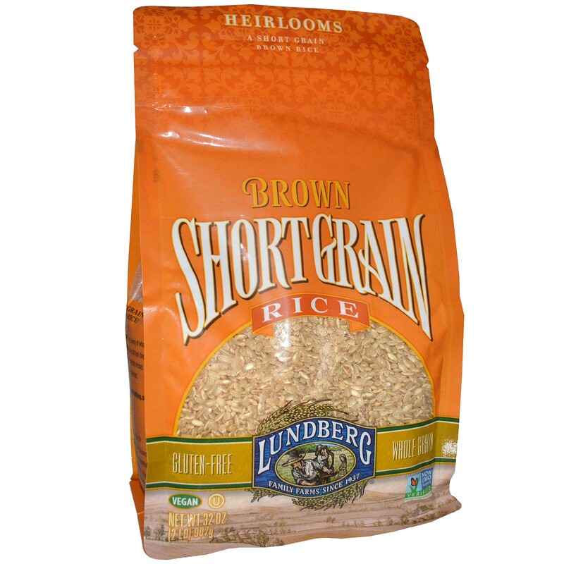 Lundberg, Brown Short Grain Rice, GlutenFree, 32 oz (907 g) iHerb