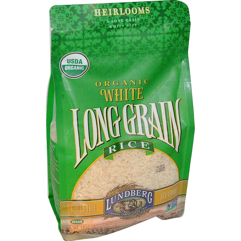 Lundberg, Organic, White Long Grain Rice, 2 lbs (907 g) iHerb