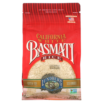 Lundberg California White Basmati Rice, 32 oz (907 g)