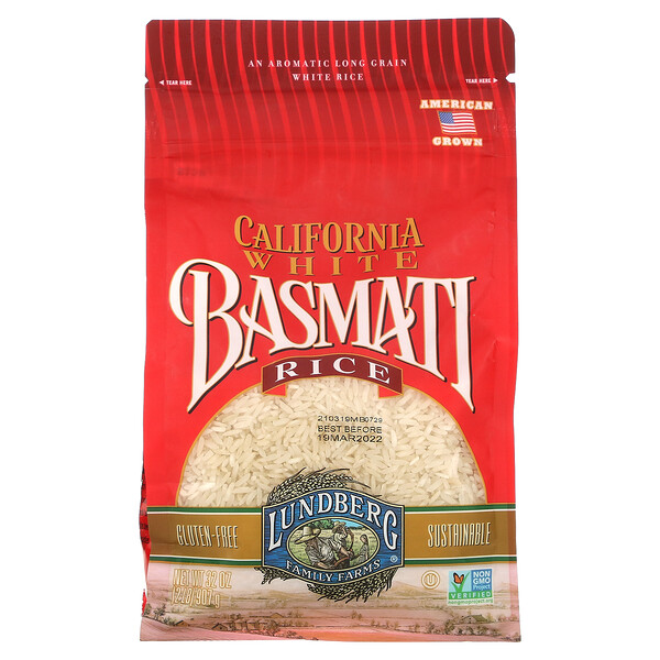 Lundberg‏, California White Basmati Rice, 32 oz (907 g)