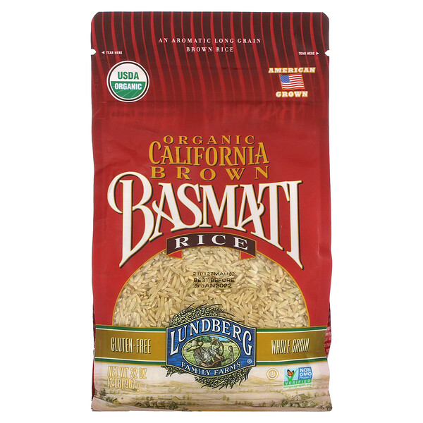Lundberg‏, Organic California Brown Basmati Rice, 2 lb (907 g)