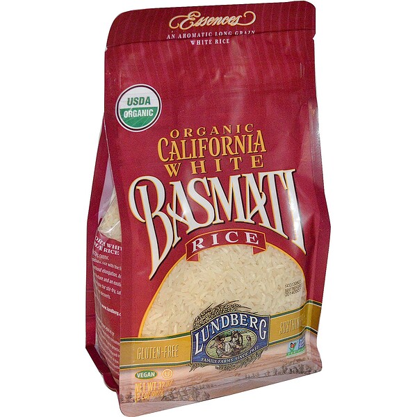 Lundberg, Arroz Basmati Orgânico do Tipo California White, 32 oz (907 g) (Discontinued Item) 