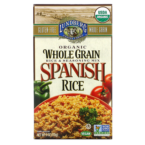Organic Whole Grain Rice & Seasoning Mix, Spanish Rice, 6 oz (170 g)