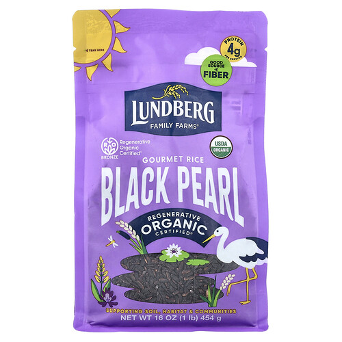 Lundberg, Bio-Black Pearl Gourmet-Reis, 454 g