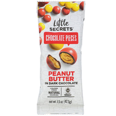 Little Secrets Dark Chocolate Pieces, Peanut Butter, 1.5 oz (42.5 g)